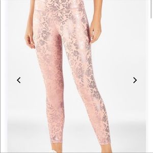 Fabletics high waisted printed pure luxe 7/8 legging